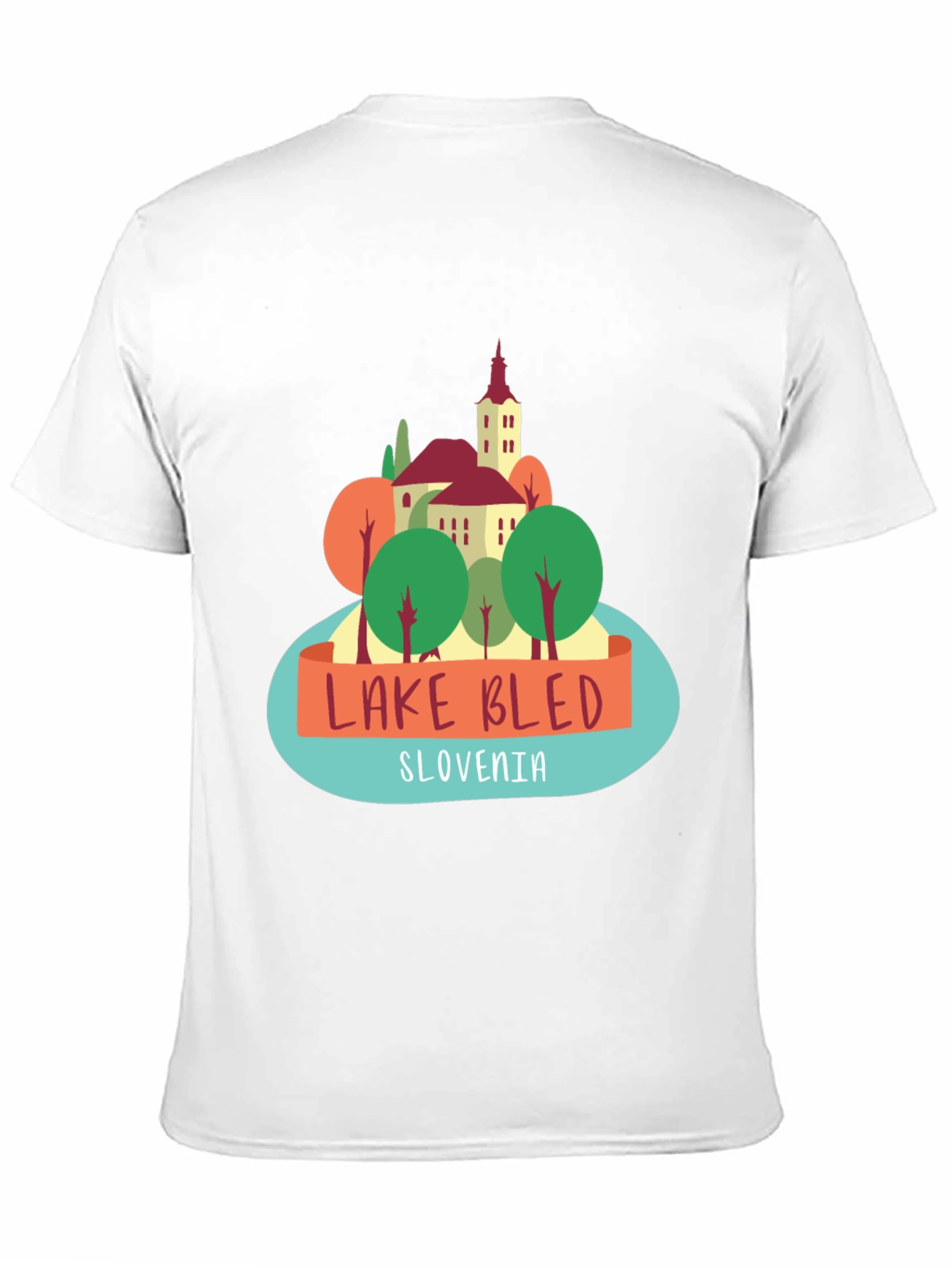 Lake Bled Slovenia Graphic T-Shirt