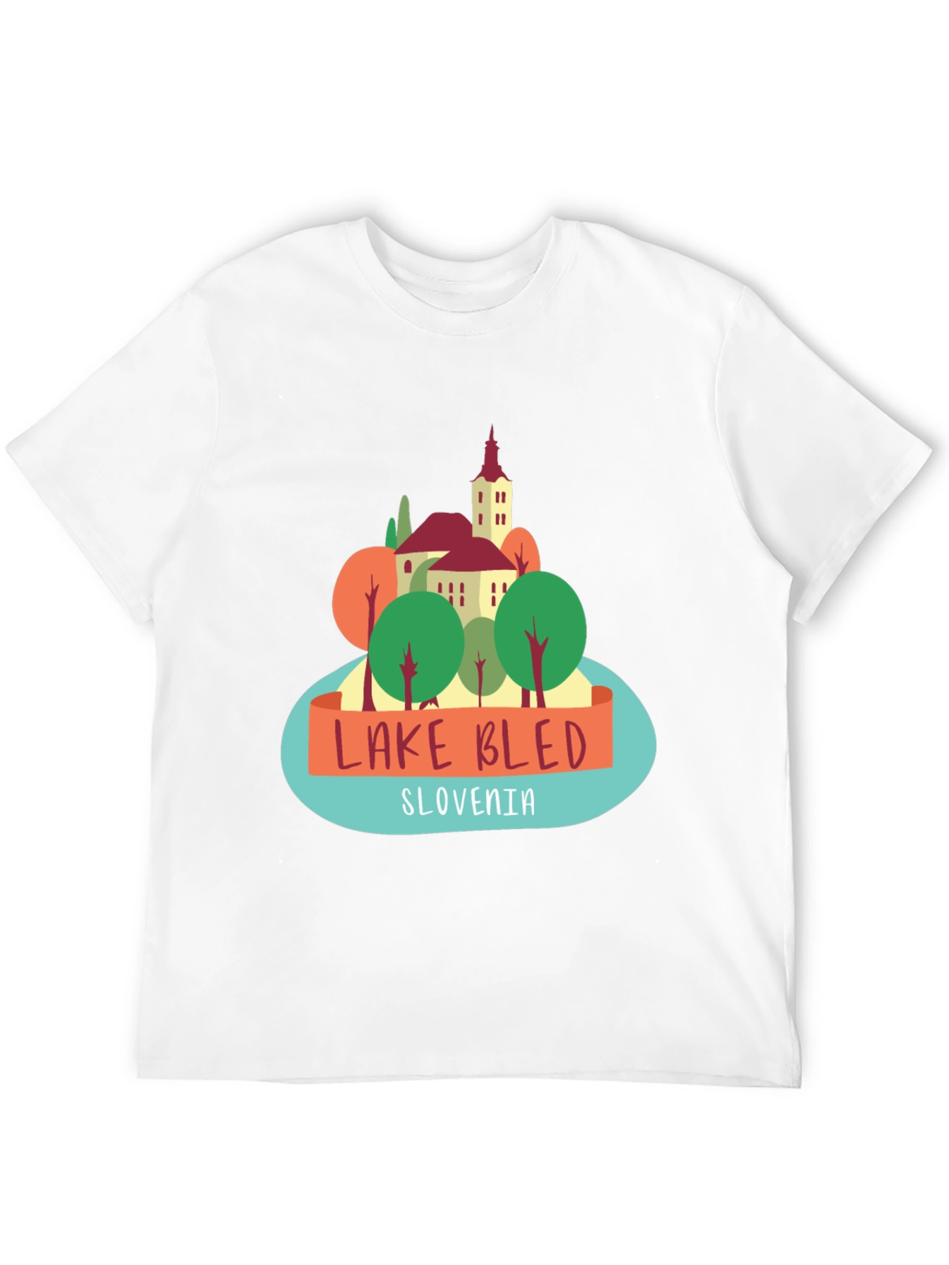 Lake Bled Slovenia Graphic T-Shirt