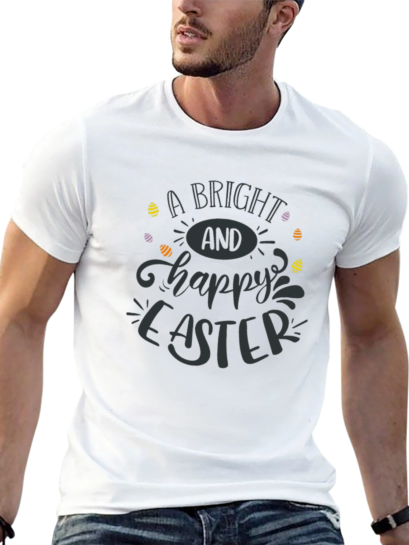 Bright Happy Easter Graphic Tee