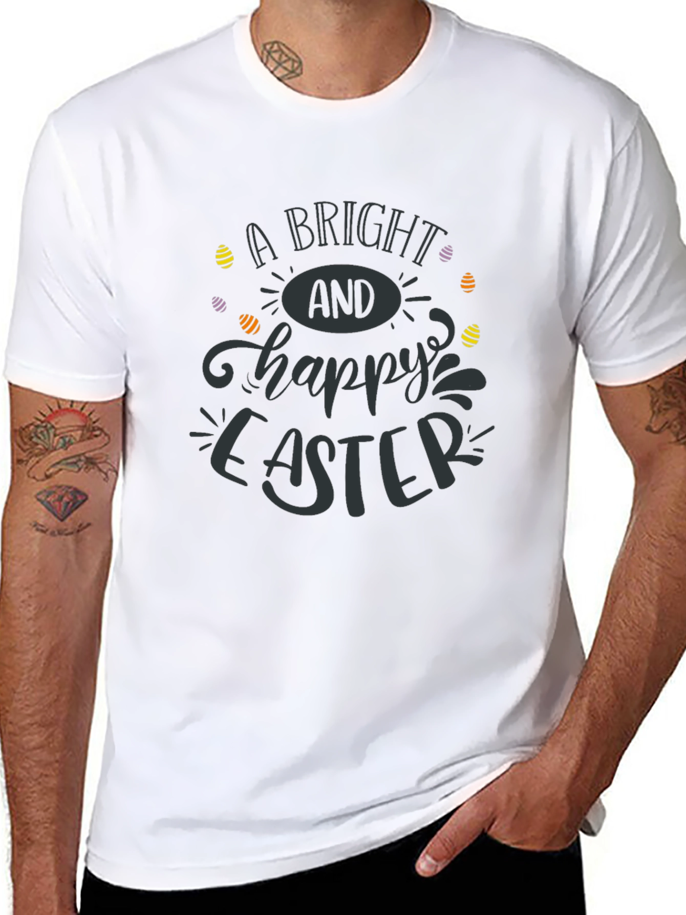 Bright Happy Easter Graphic Tee