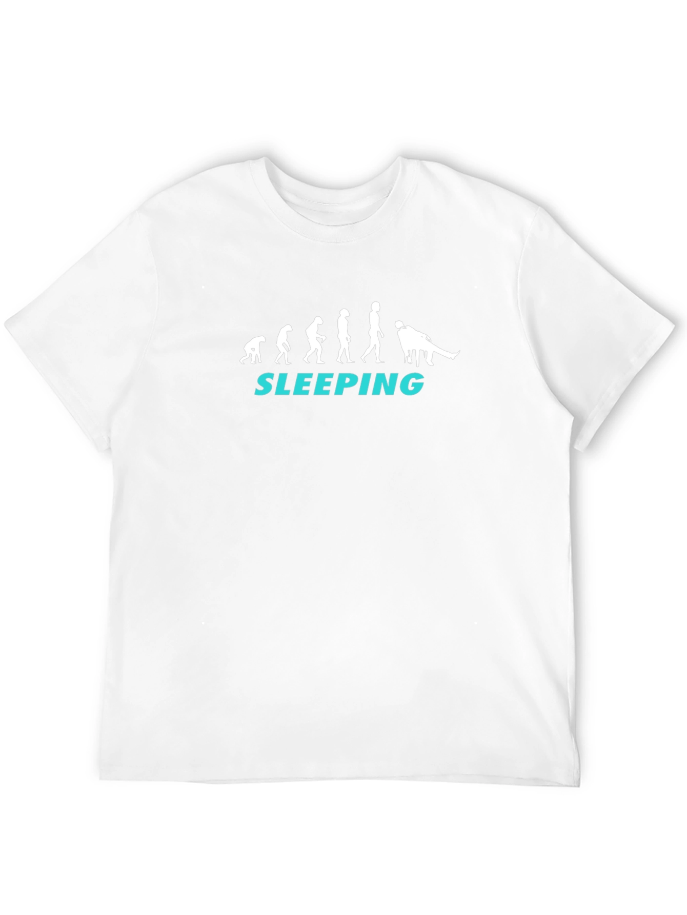 Evolution of Sleeping Black T-Shirt