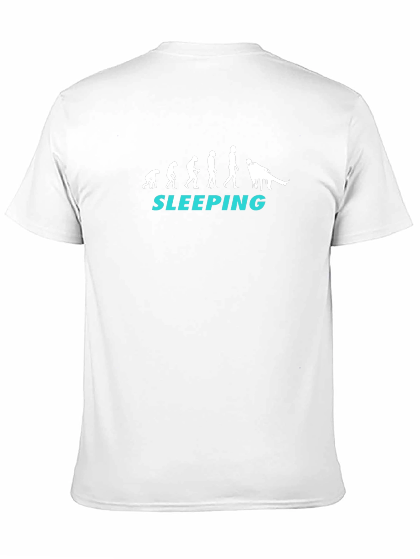Evolution of Sleeping Black T-Shirt