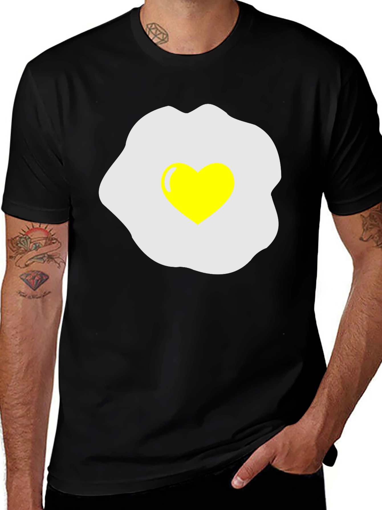 Heart Egg T-Shirt - Sunny Side Up Love!
