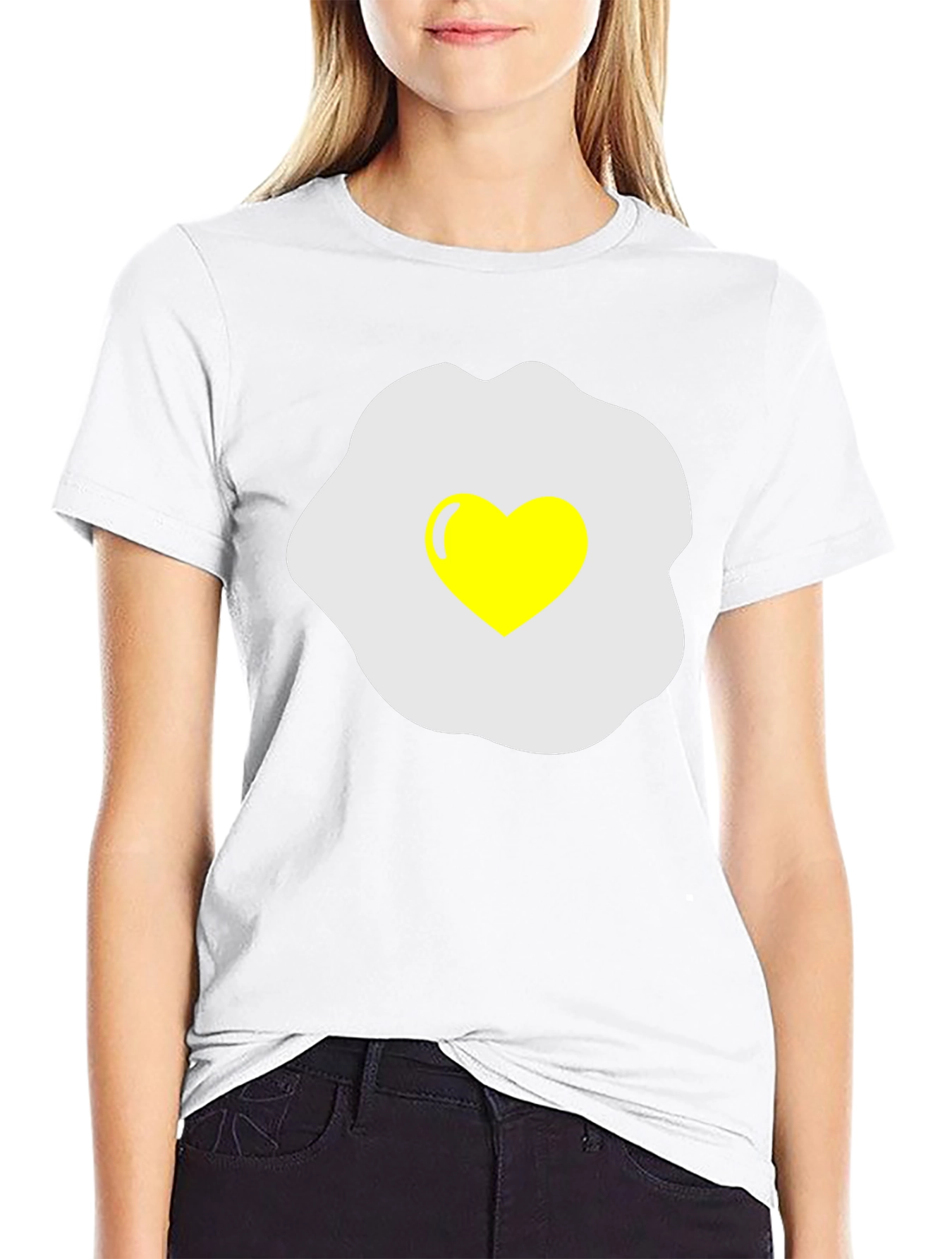 Heart Egg T-Shirt - Sunny Side Up Love!