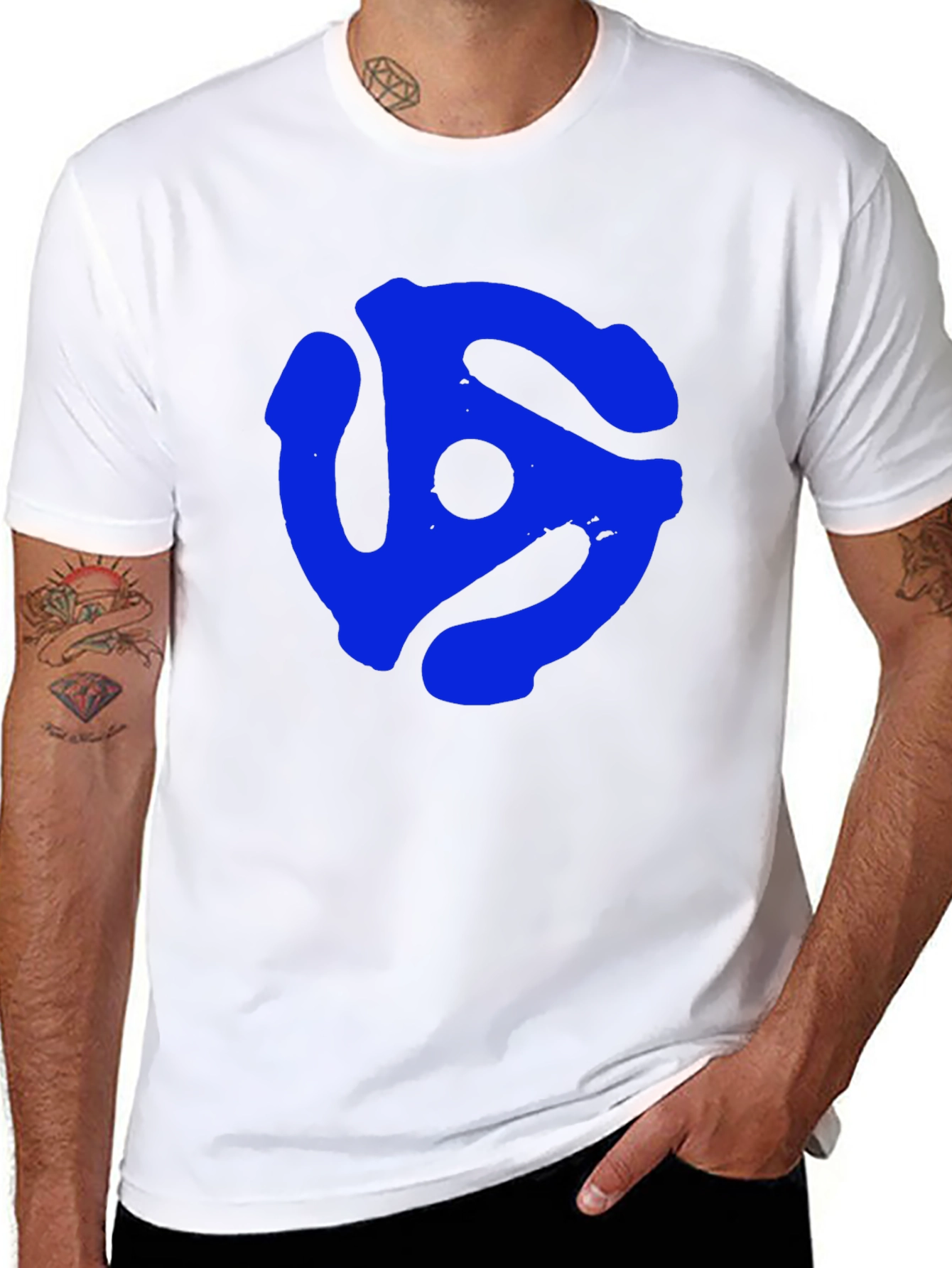 Retro Vinyl Record Adapter Graphic T-Shirt