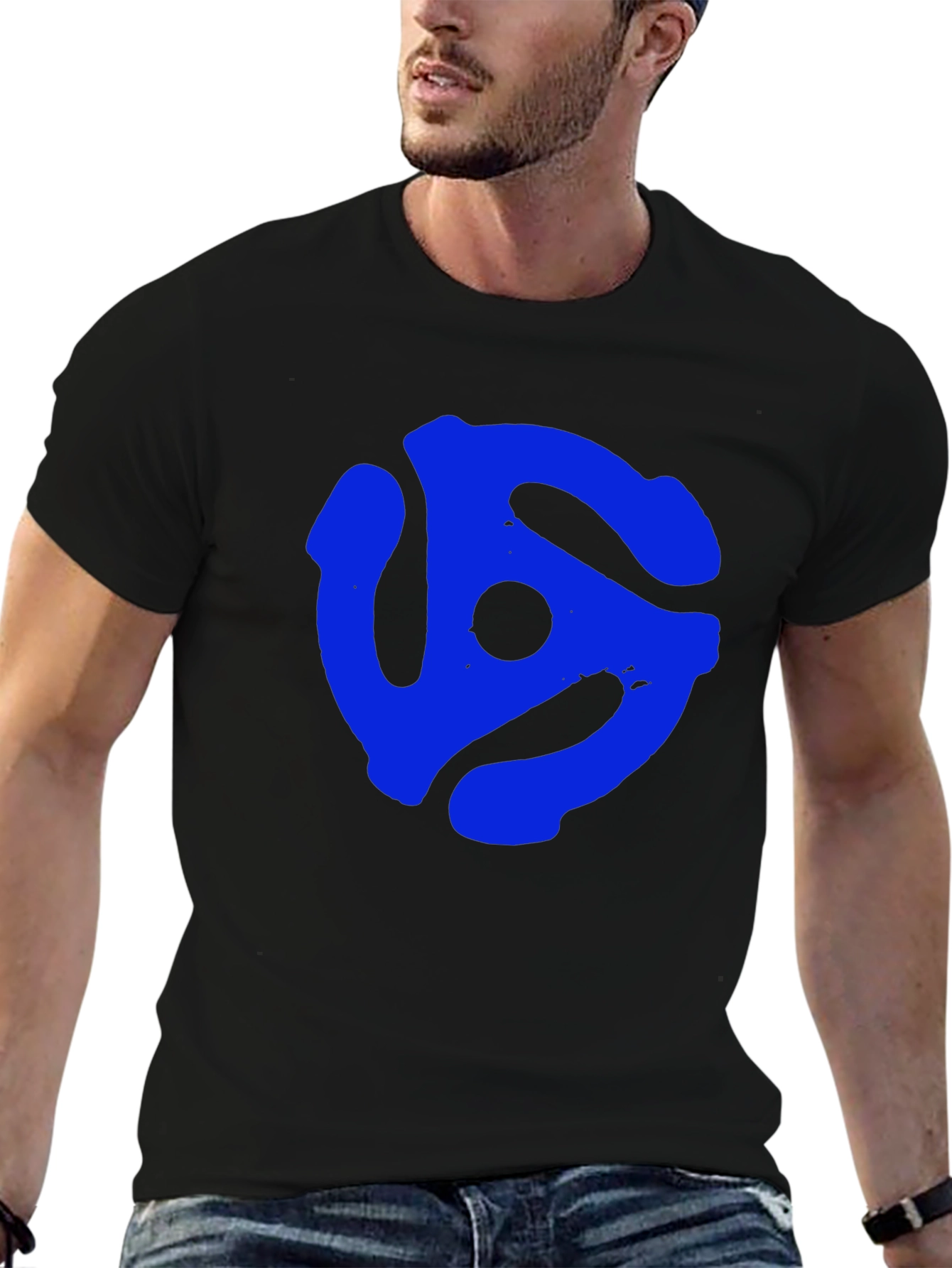 Retro Vinyl Record Adapter Graphic T-Shirt