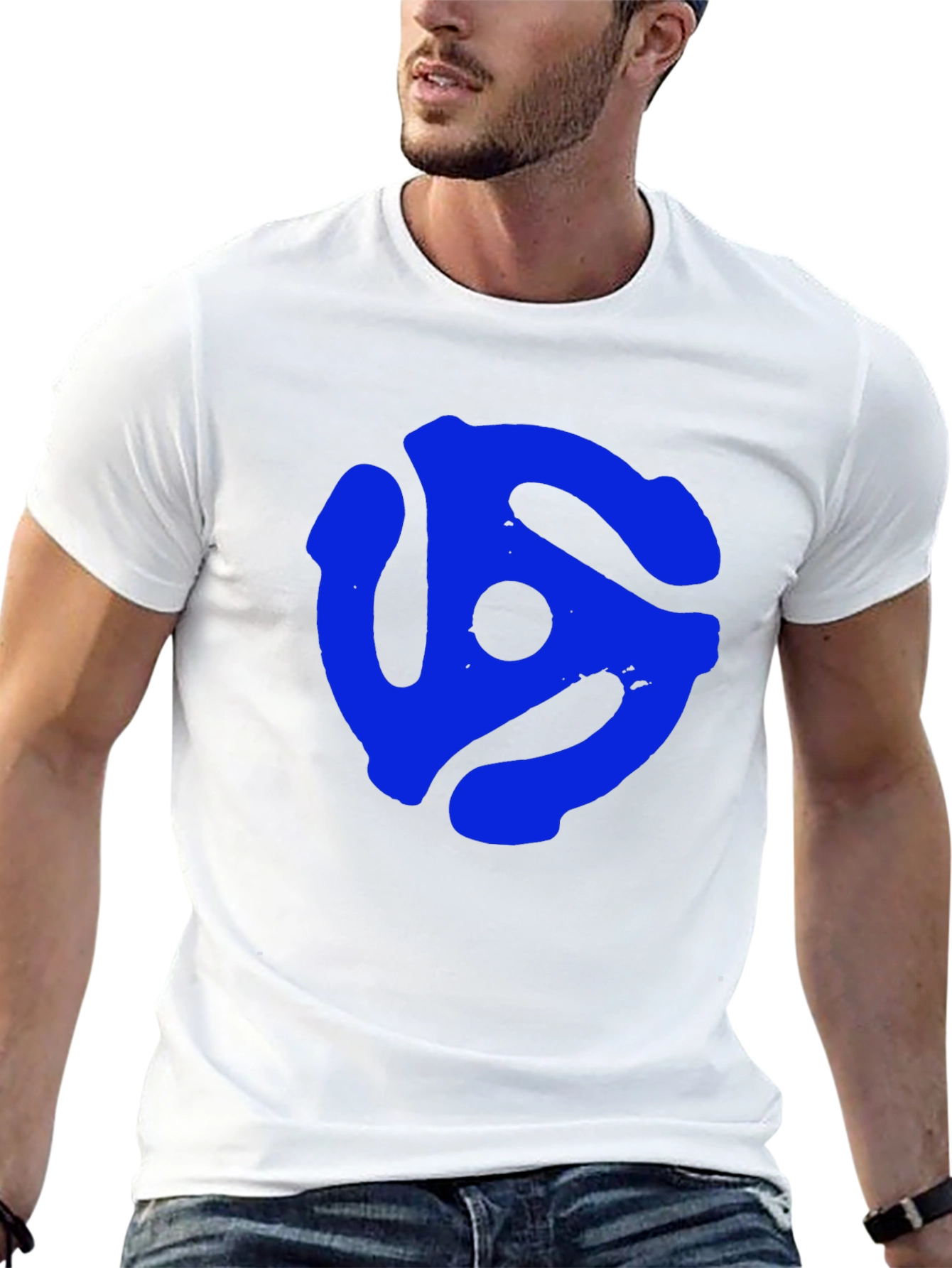 Retro Vinyl Record Adapter Graphic T-Shirt