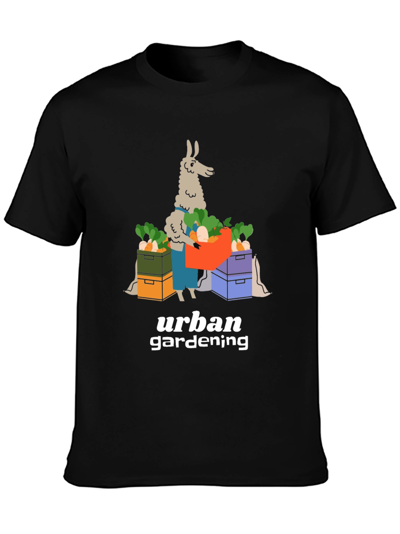 Urban Gardening Llama T-Shirt