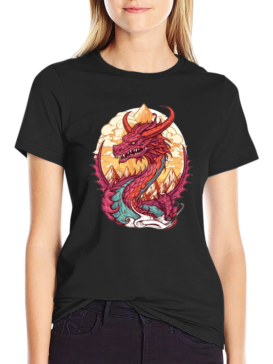 Dragon Graphic Tee - Stylish Cotton Blend Shirt