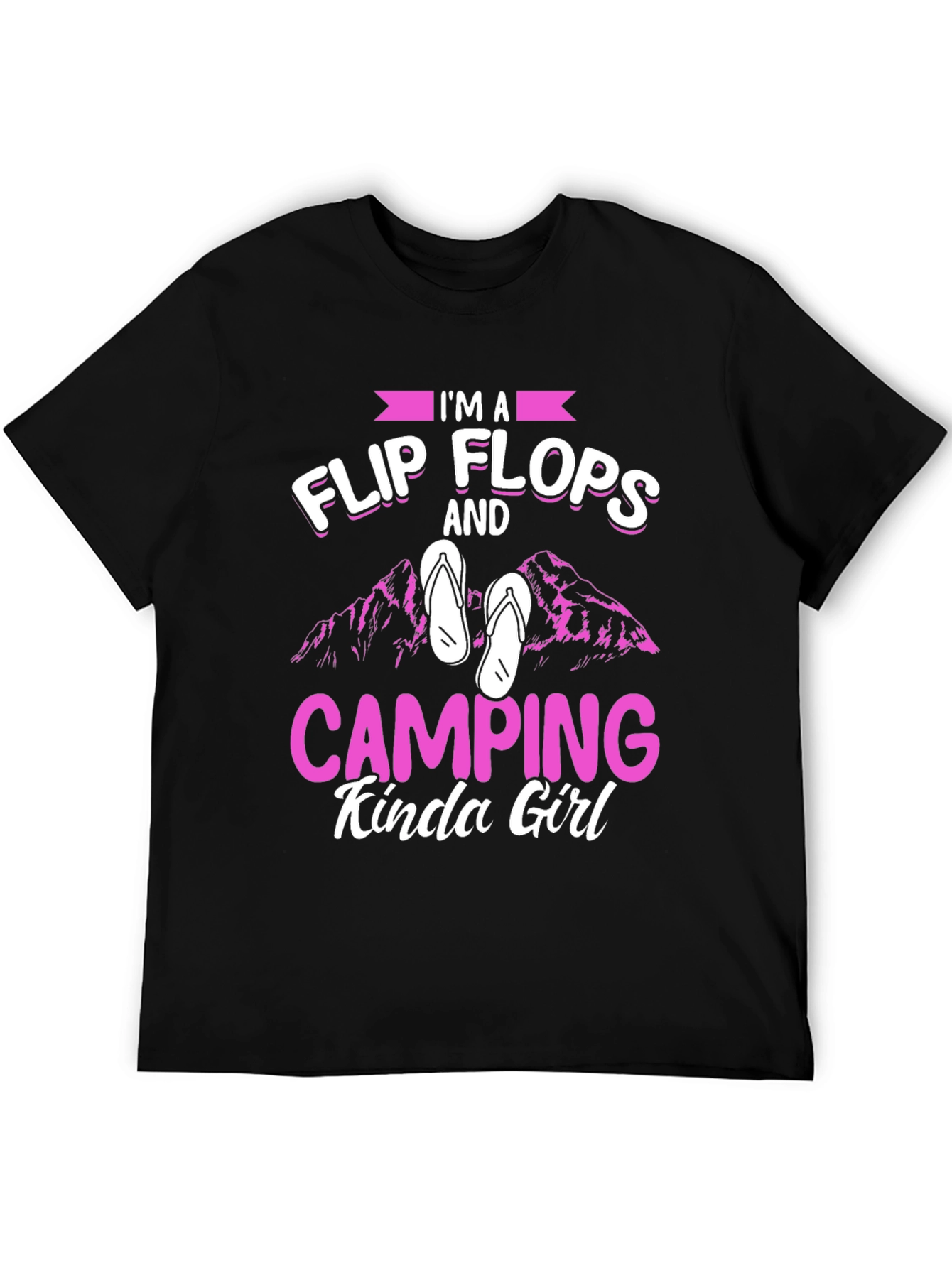 Flip Flops & Camping Girl T-Shirt