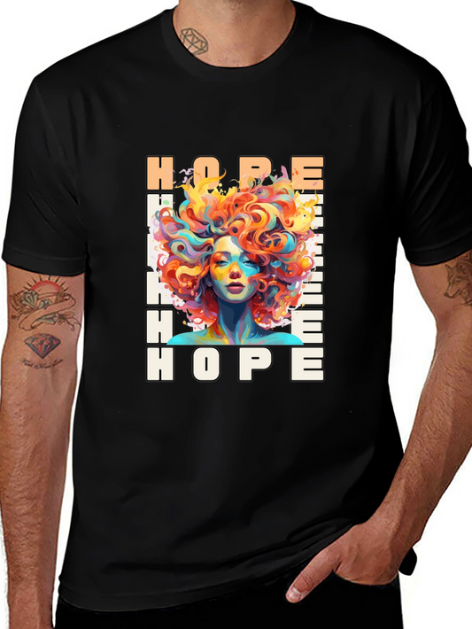 Hope Graphic Print Black T-Shirt