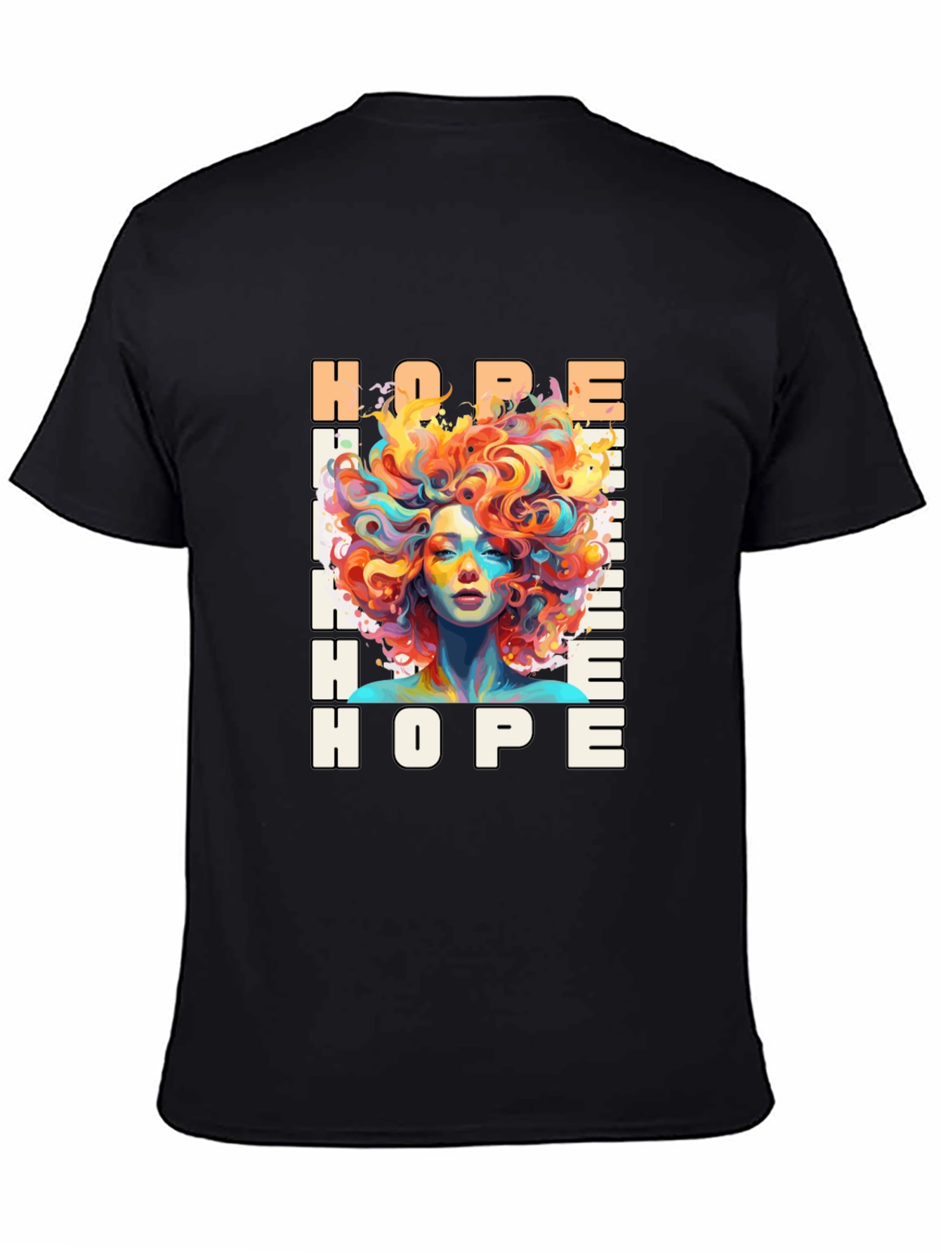 Hope Graphic Print Black T-Shirt