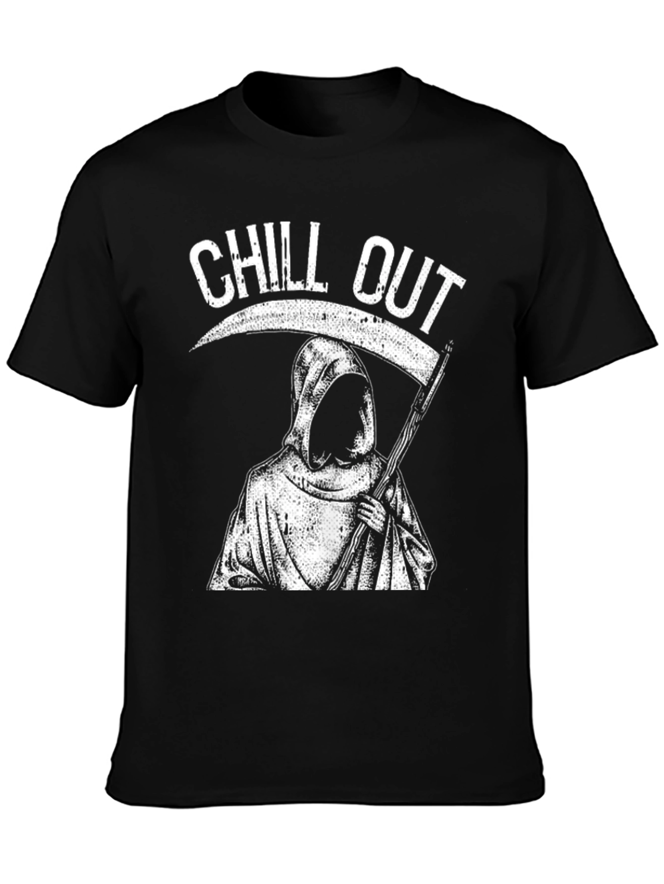 Chill Out Grim Reaper T-Shirt - Black
