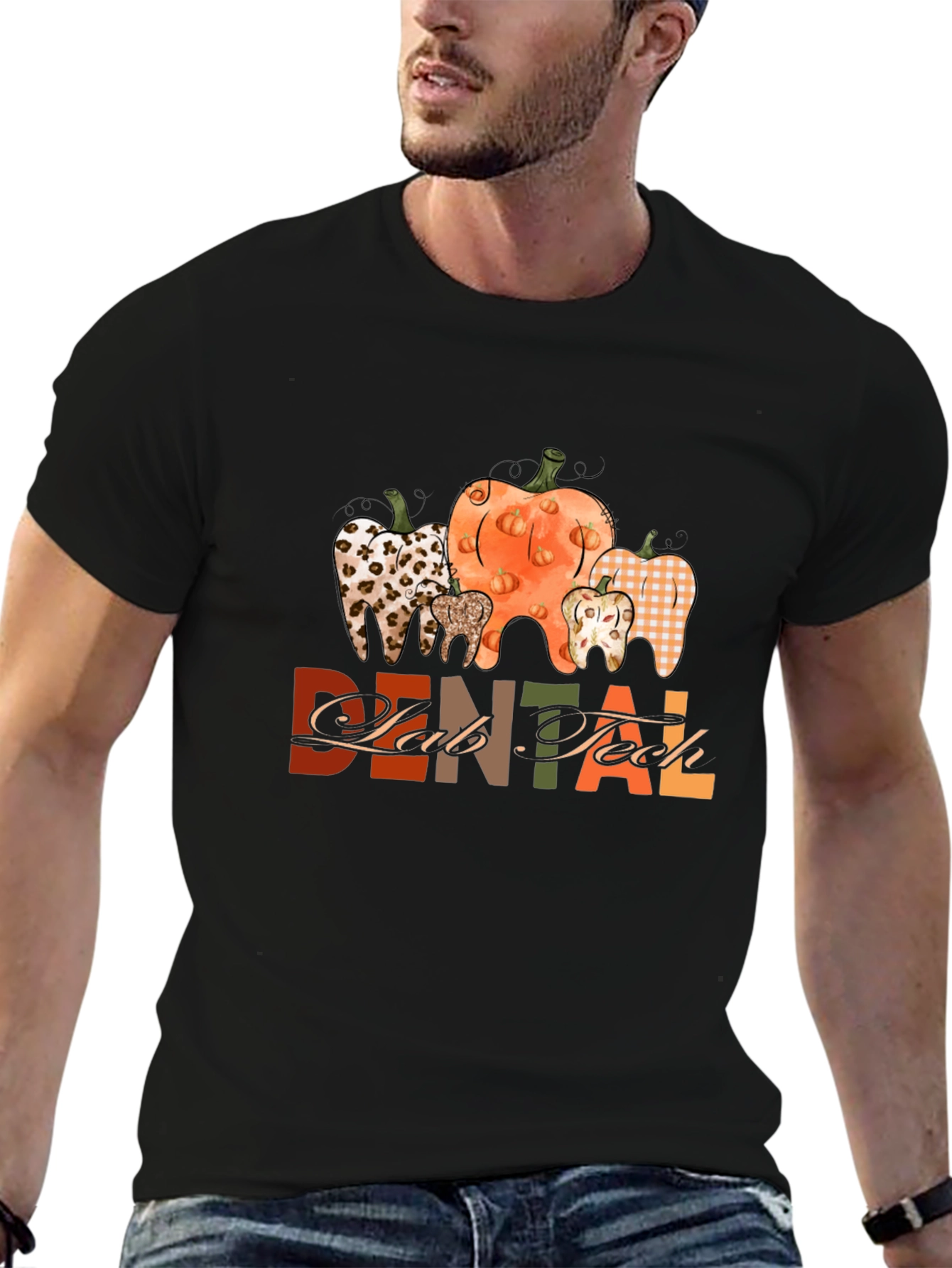 Dental Lab Tech Pumpkin Teeth T-Shirt