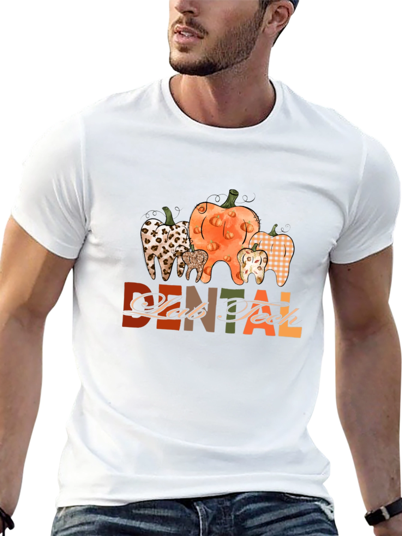Dental Lab Tech Pumpkin Teeth T-Shirt