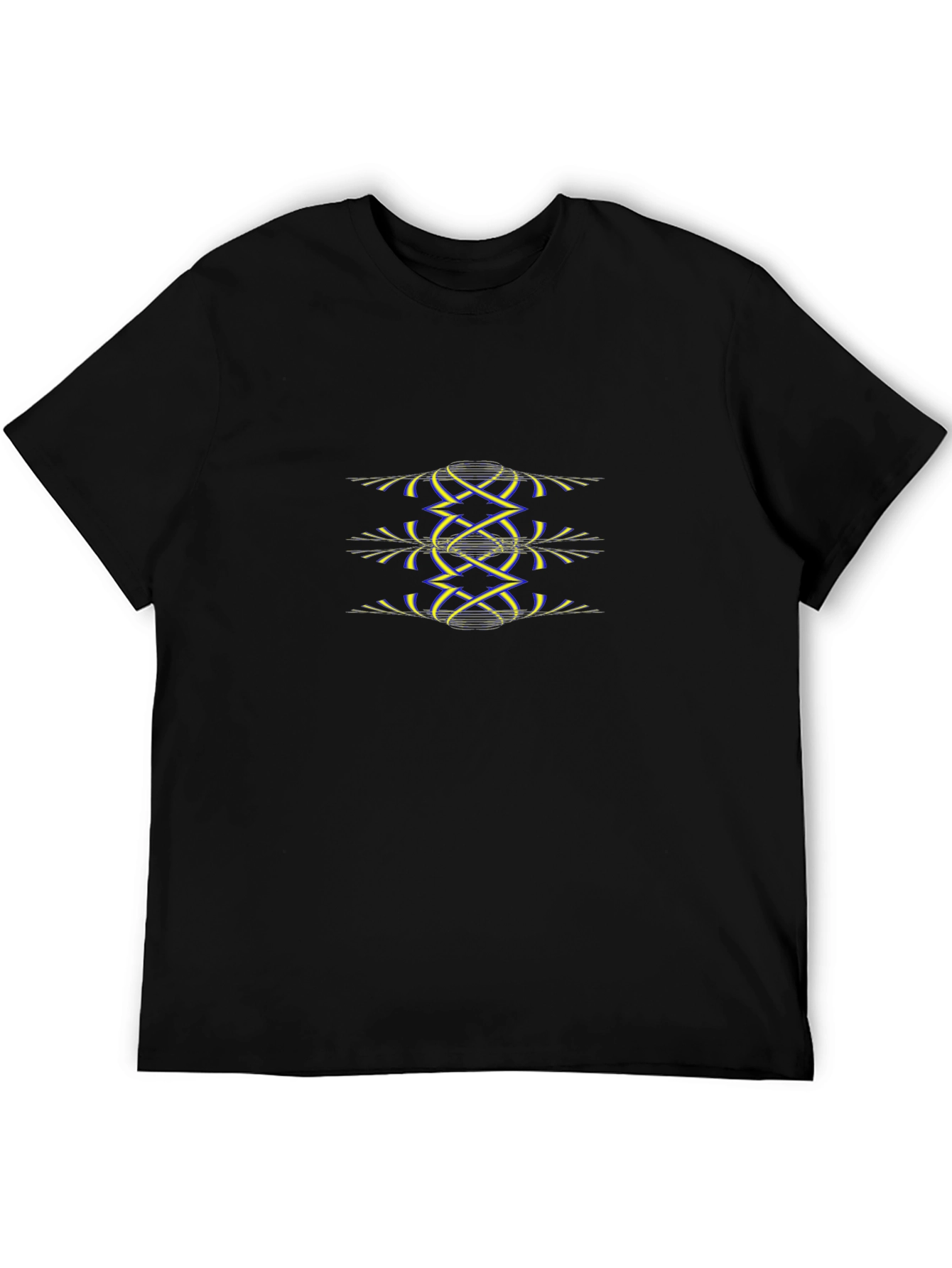 Abstract Graphic Black Tee