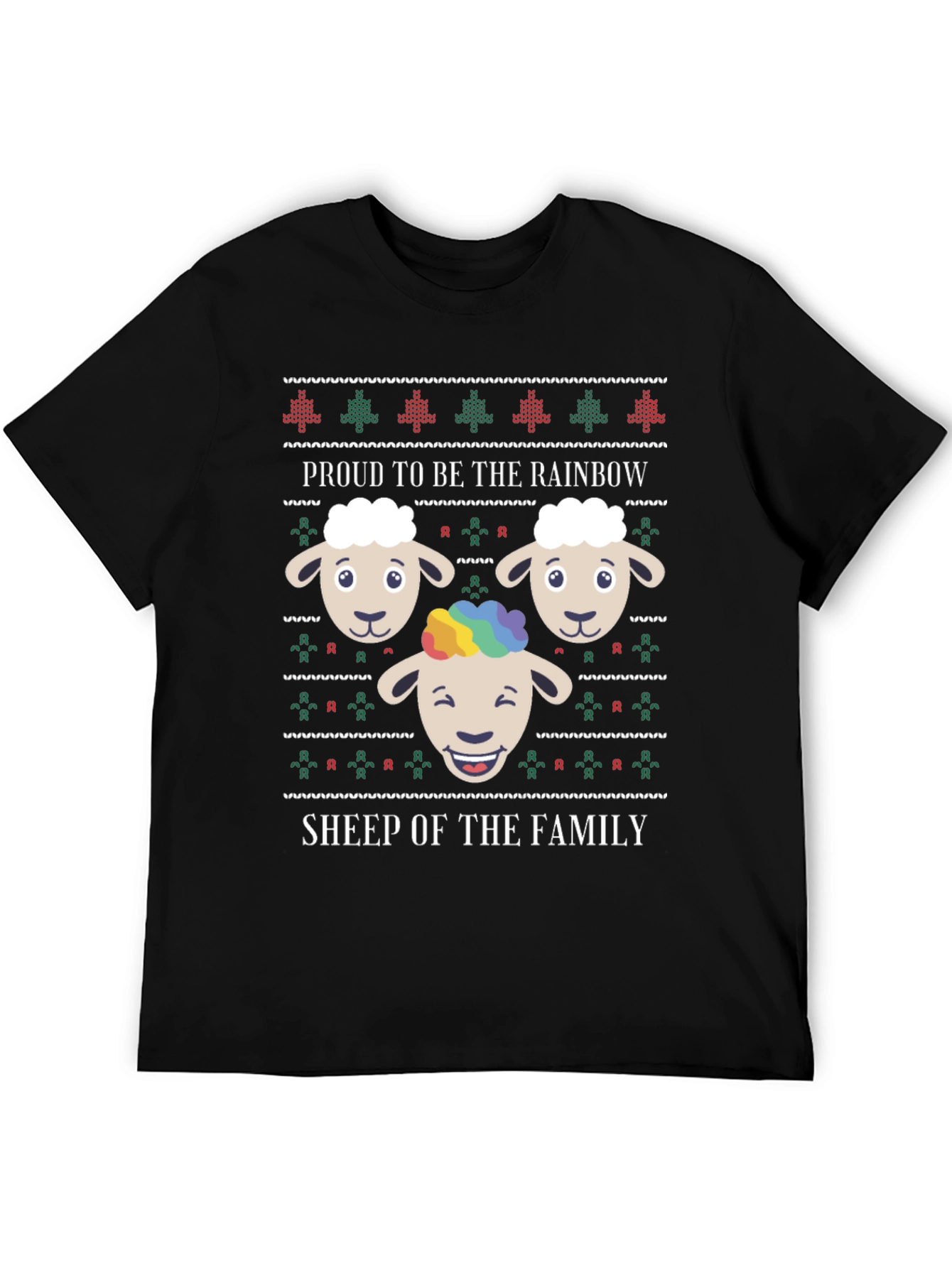 Proud Rainbow Sheep Graphic Tee