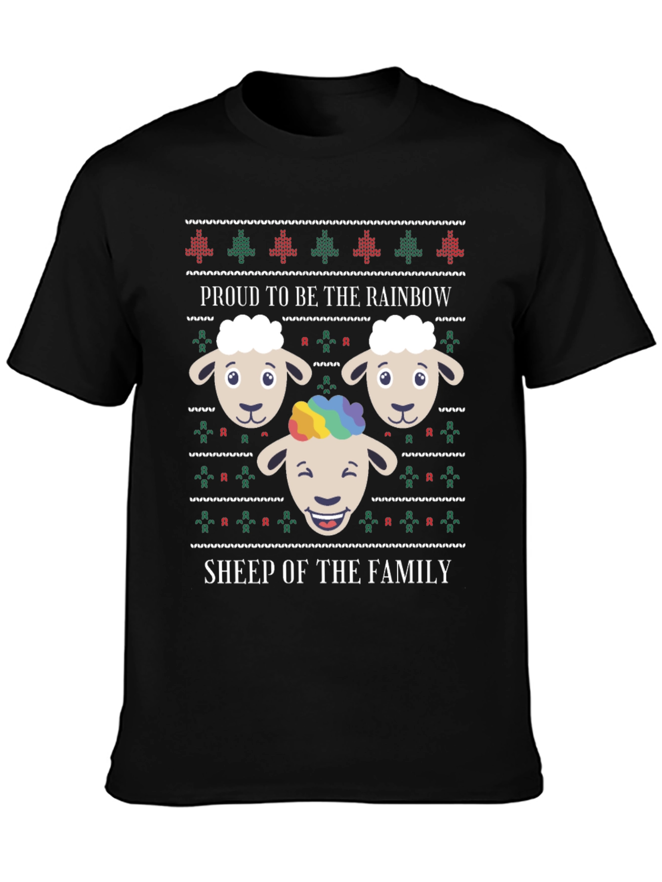 Proud Rainbow Sheep Graphic Tee
