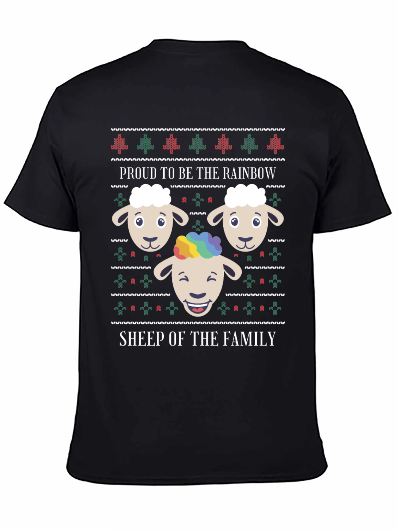 Proud Rainbow Sheep Graphic Tee