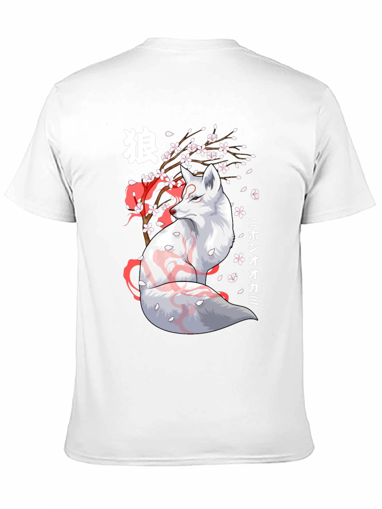 Anime Fox Graphic Tee - Japanese Style