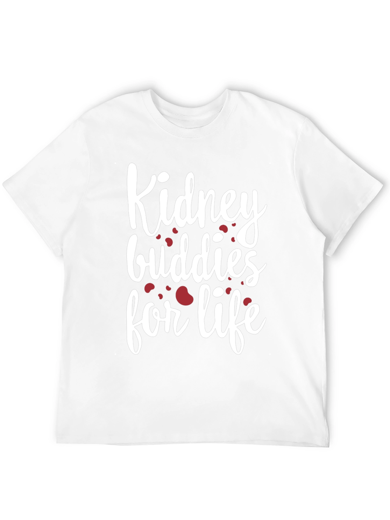 Kidney Buddies for Life Black Graphic T-Shirt