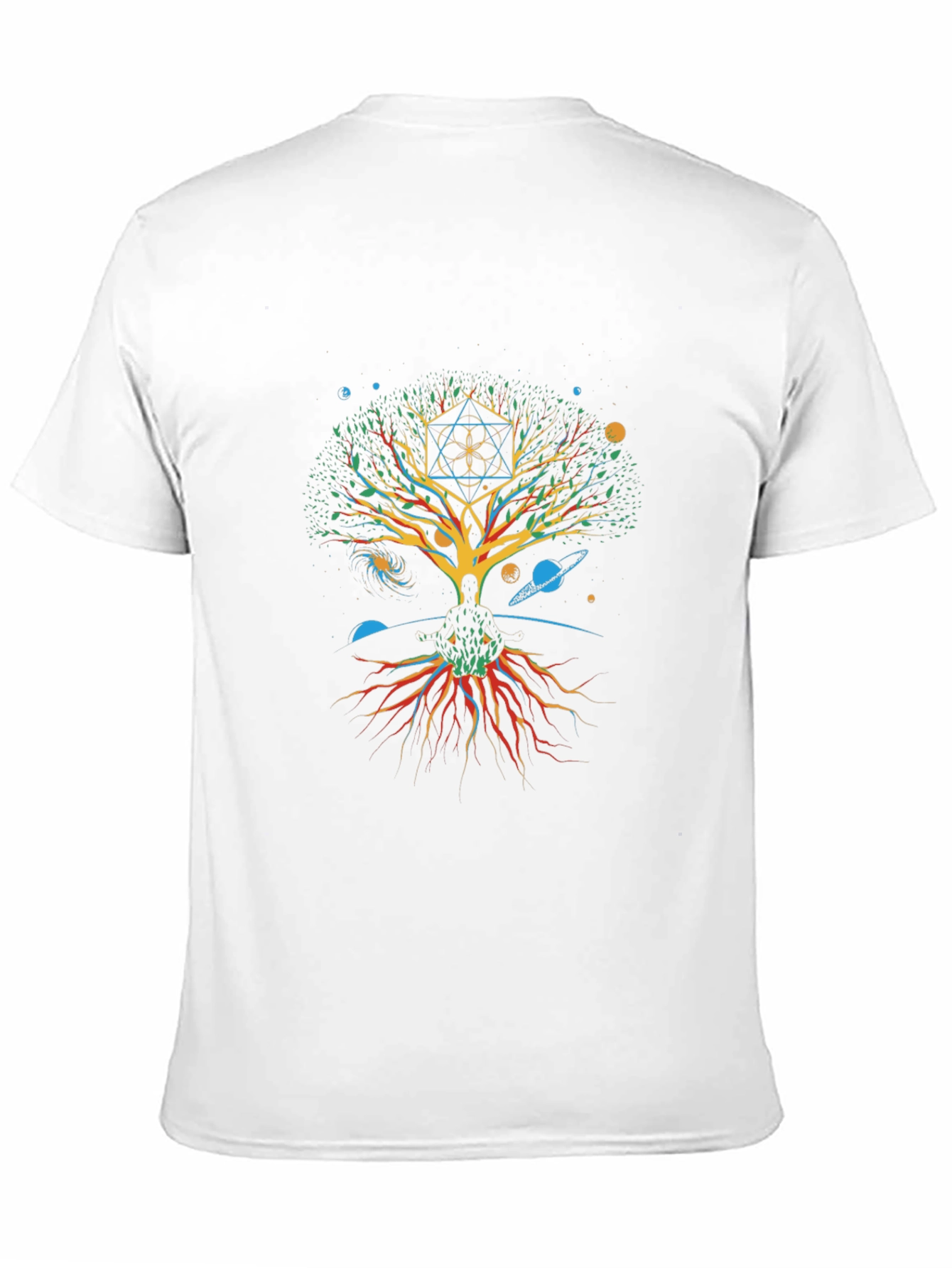 Tree of Life Metatrons Cube Graphic Tee