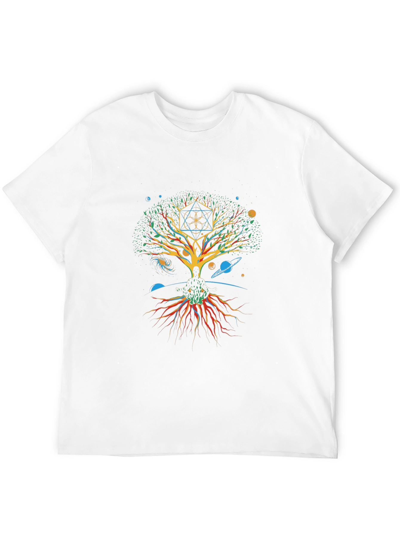 Tree of Life Metatrons Cube Graphic Tee