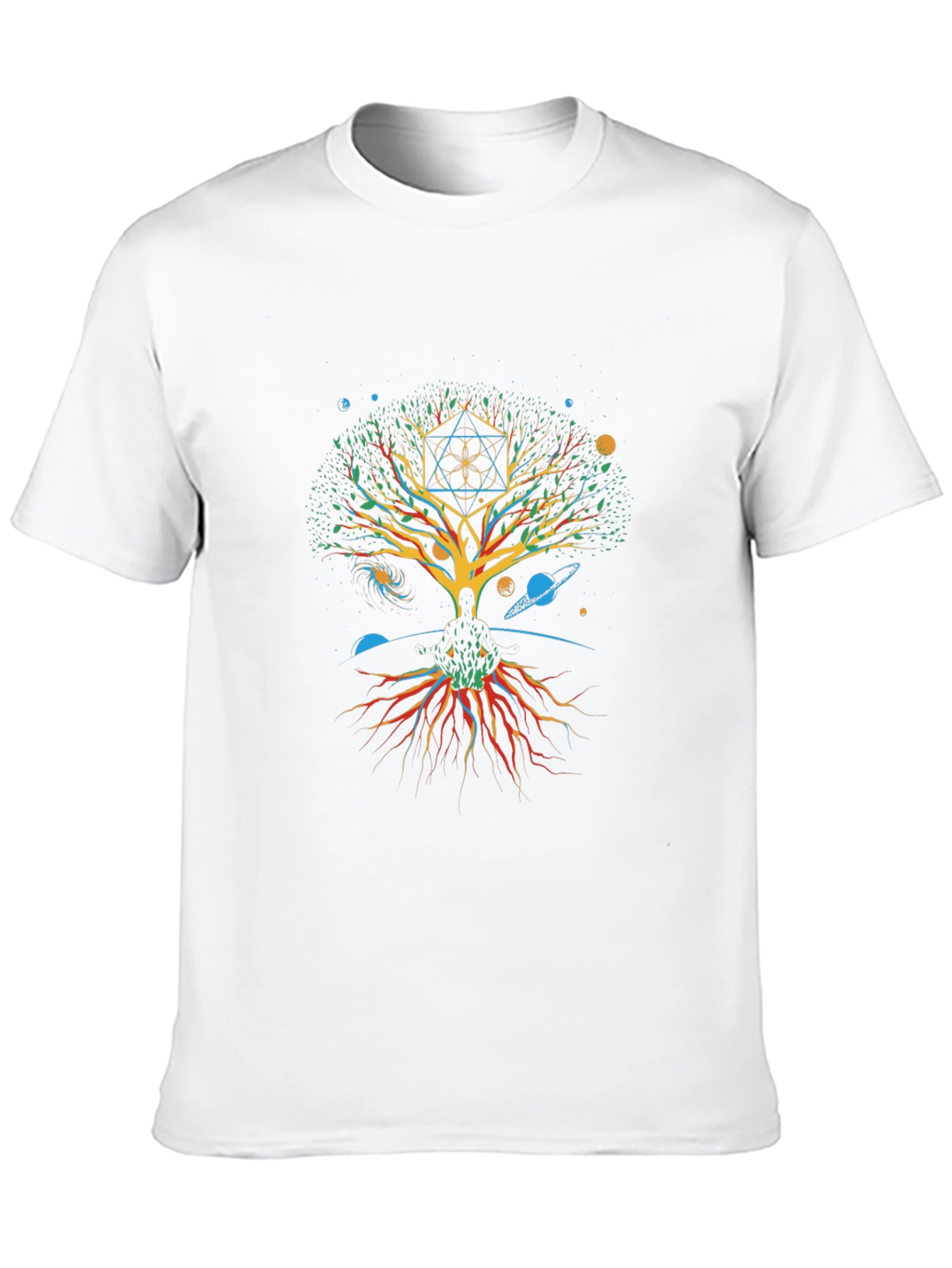 Tree of Life Metatrons Cube Graphic Tee