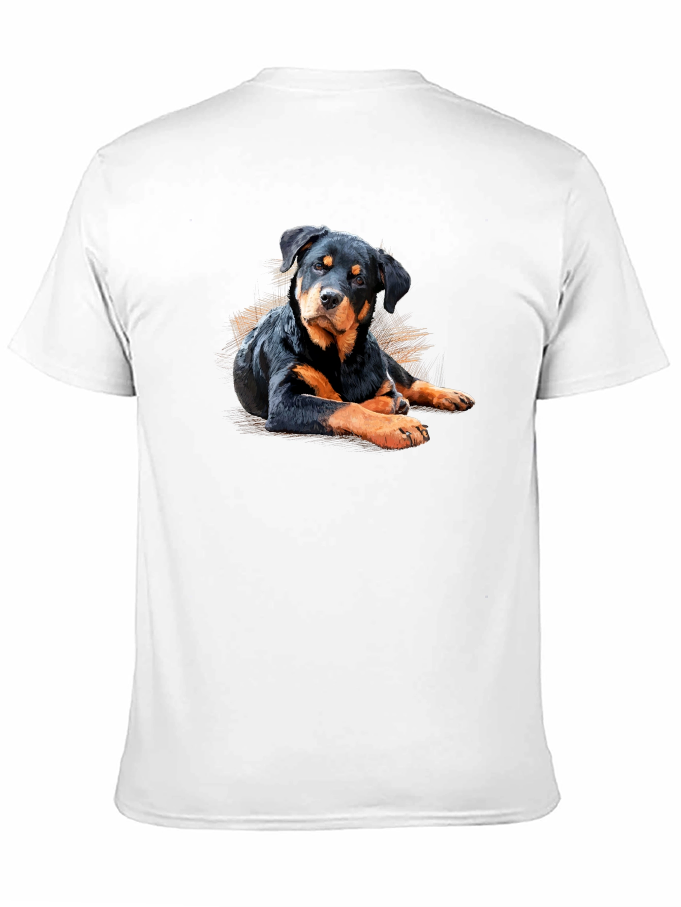 Rottweiler Dog Graphic Black T-Shirt