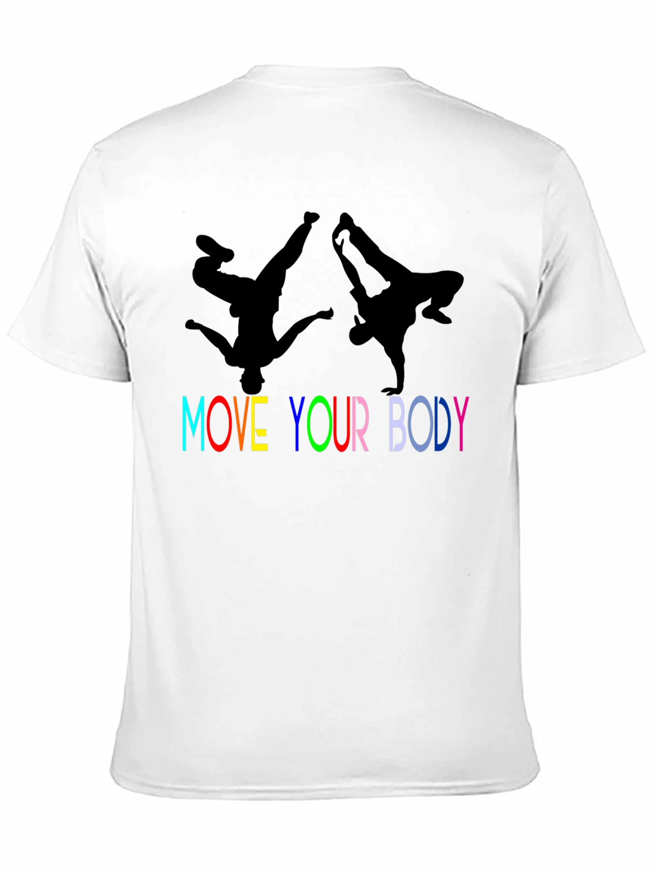 Move Your Body Graphic Tee - Black