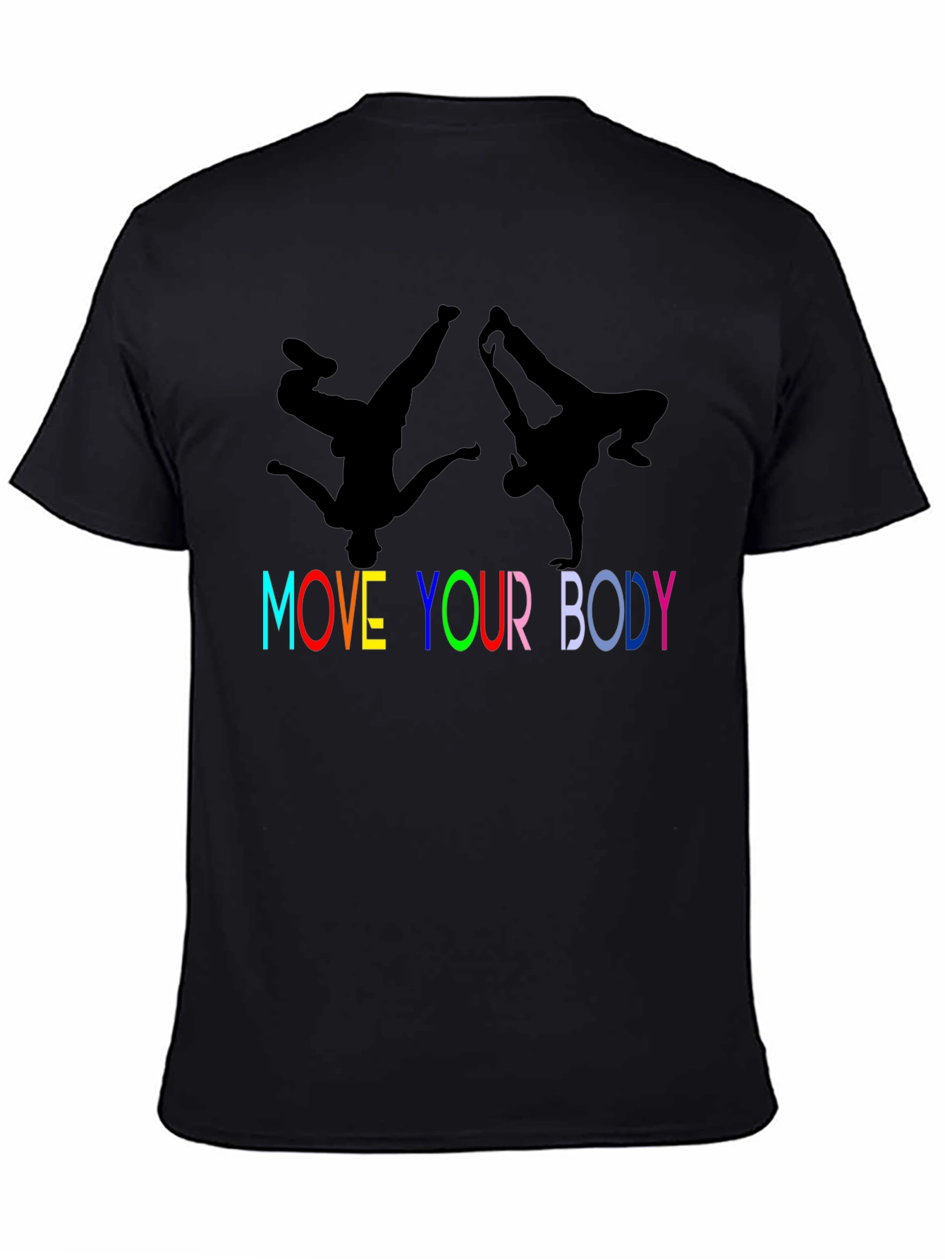 Move Your Body Graphic Tee - Black