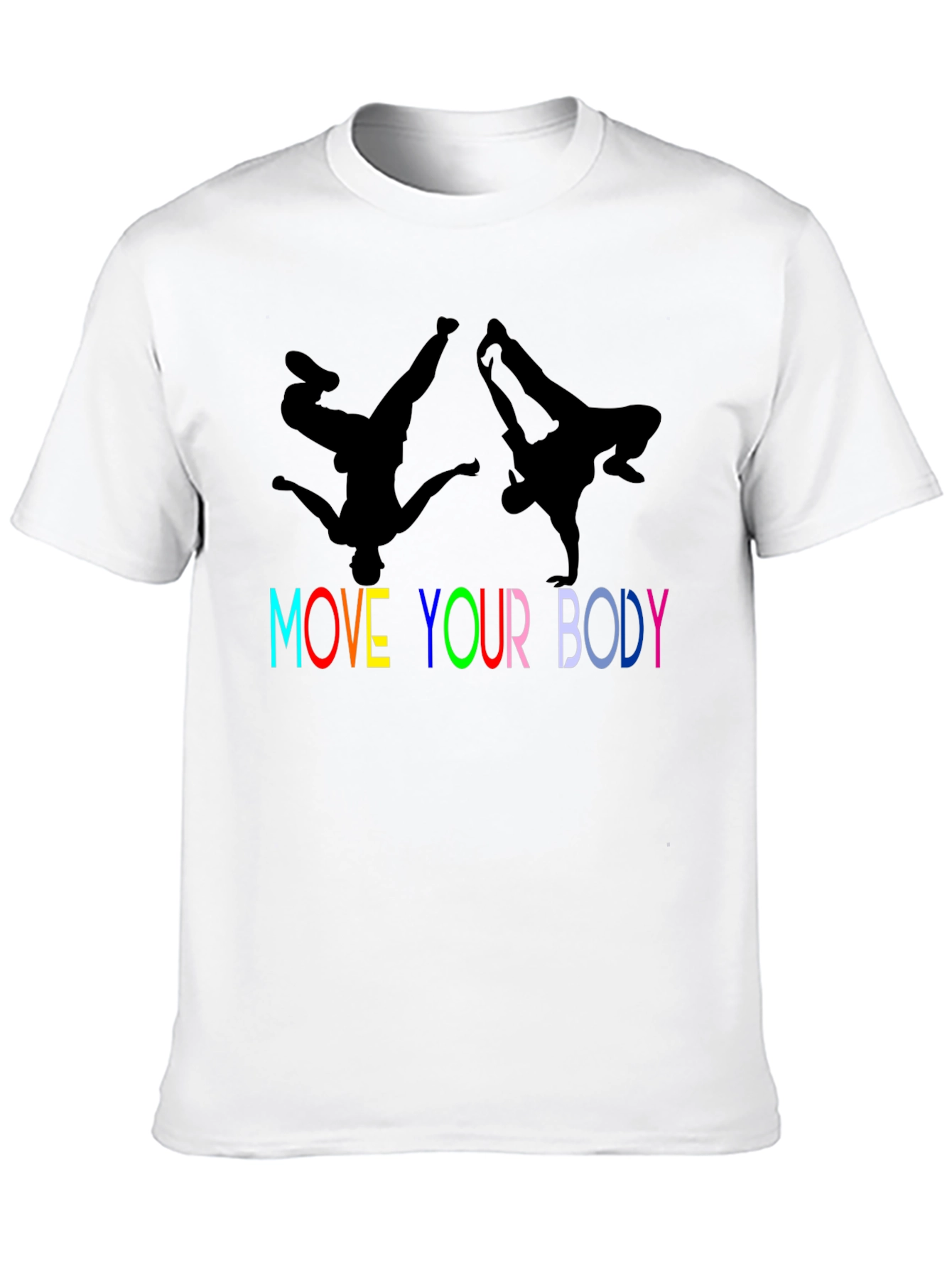 Move Your Body Graphic Tee - Black