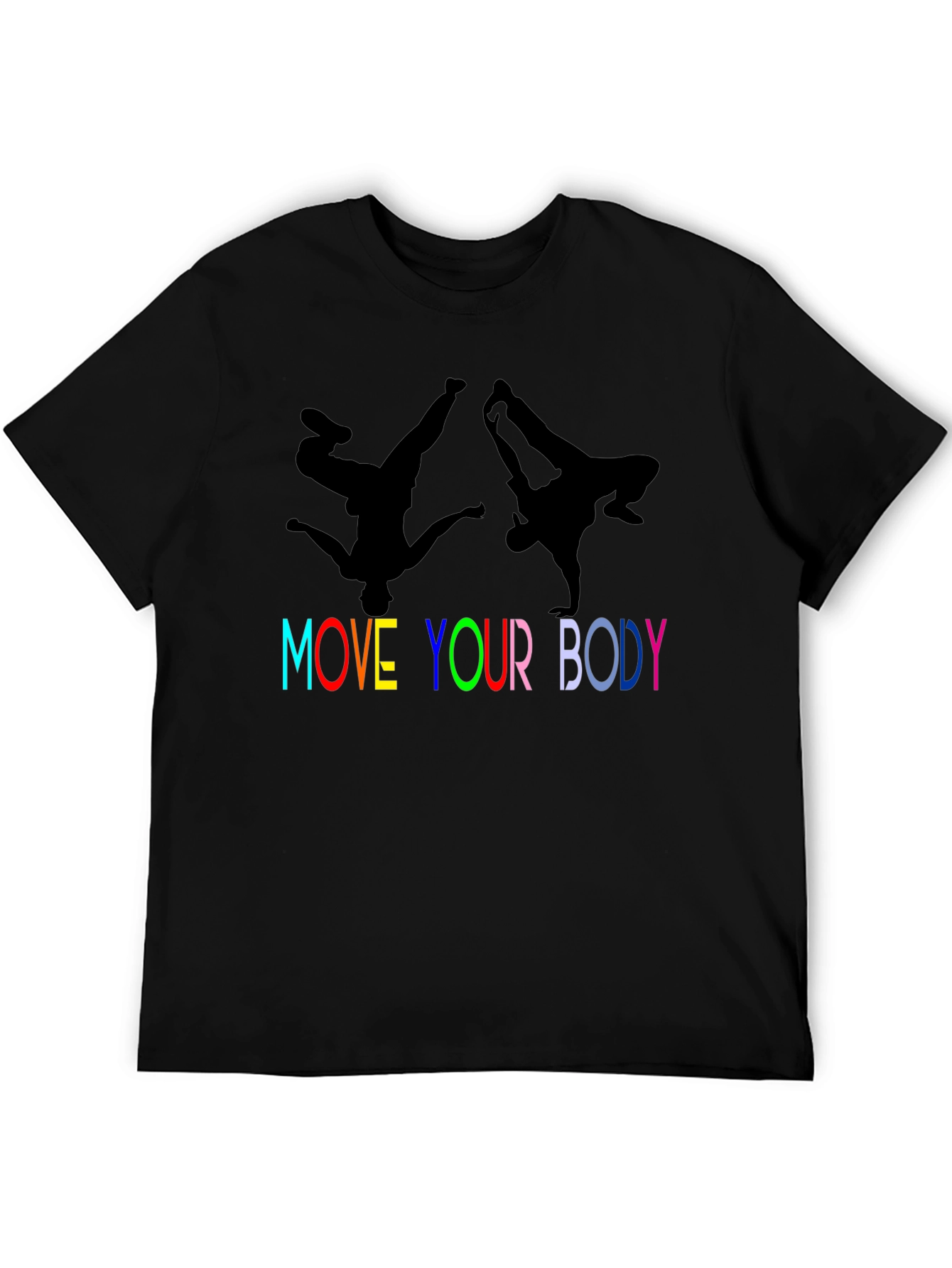 Move Your Body Graphic Tee - Black