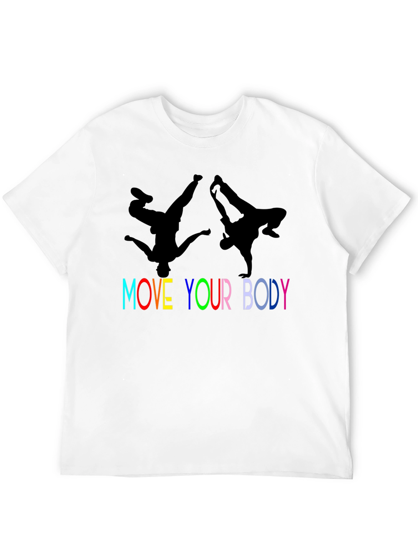 Move Your Body Graphic Tee - Black