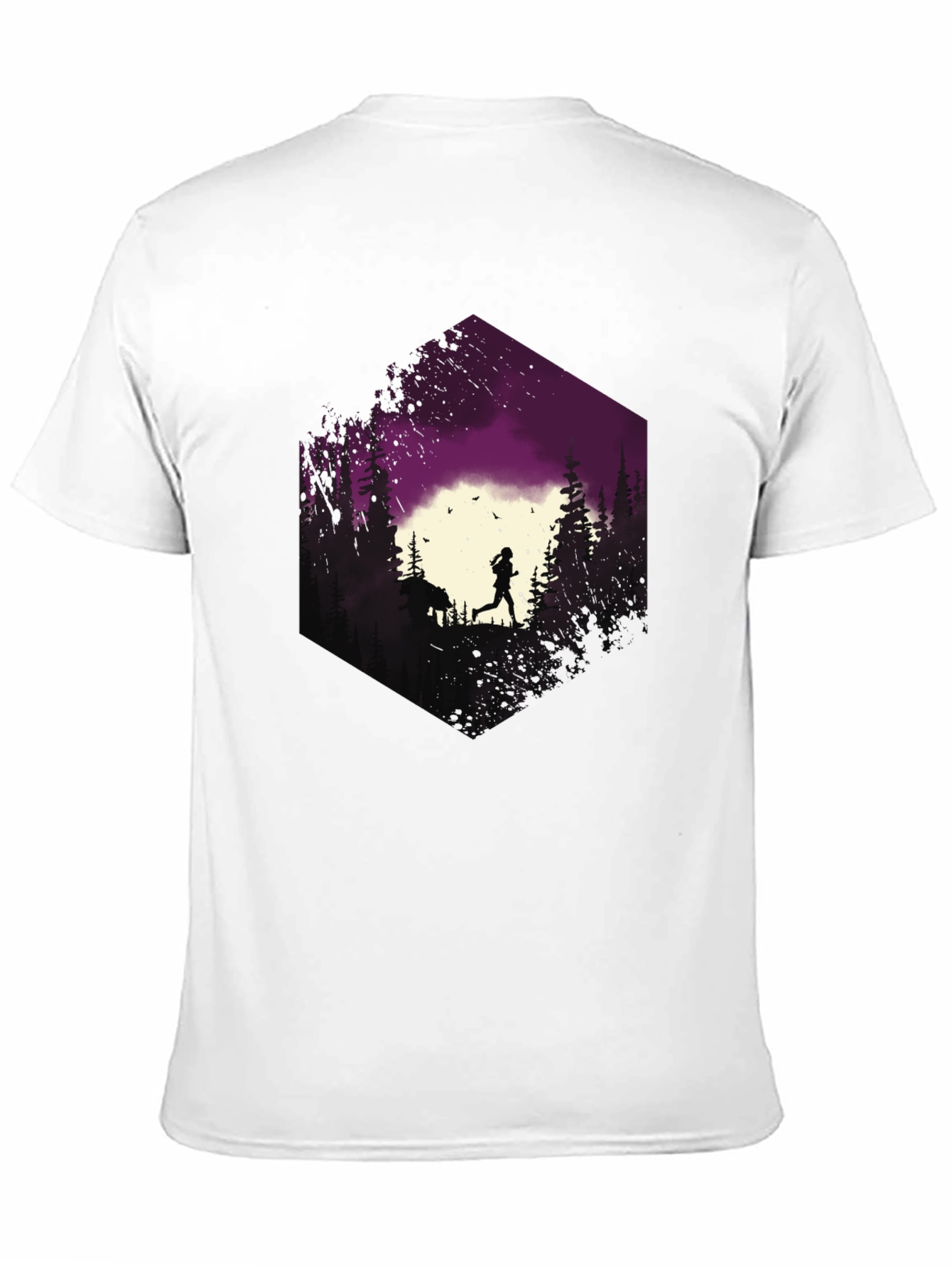 Nature Run Black Graphic Tee