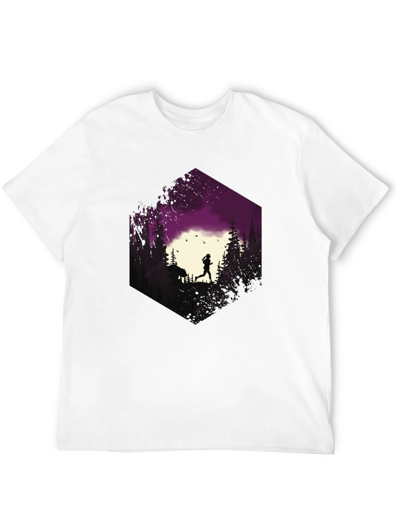 Nature Run Black Graphic Tee