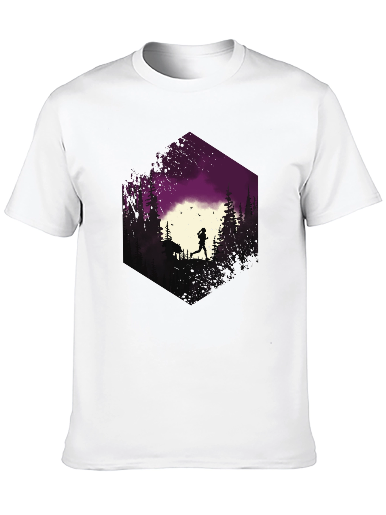 Nature Run Black Graphic Tee