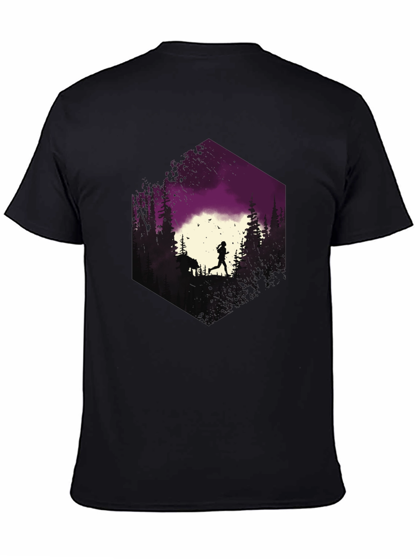Nature Run Black Graphic Tee