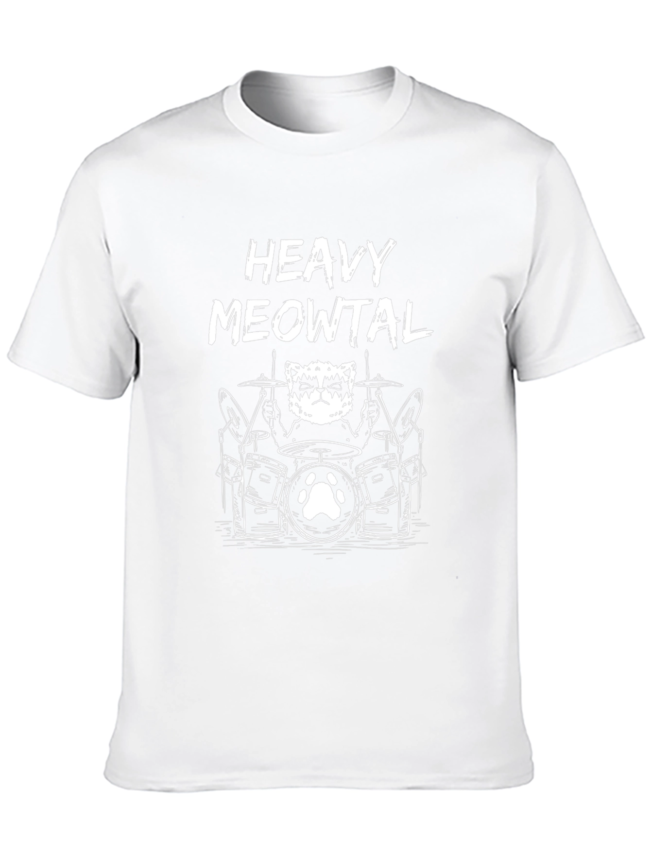 Heavy Meowtal Black T-Shirt