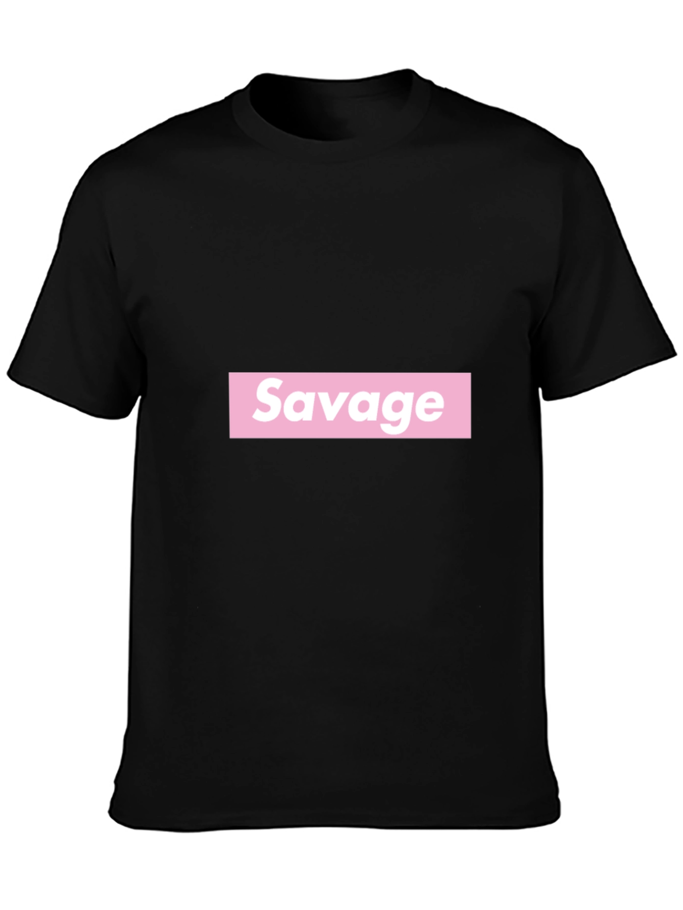 Savage Graphic Tee - Bold Statement Black T-Shirt