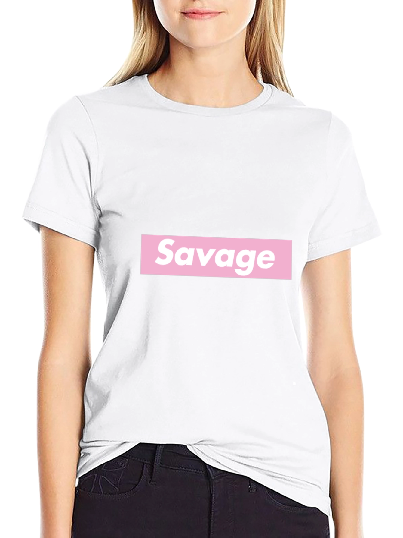 Savage Graphic Tee - Bold Statement Black T-Shirt
