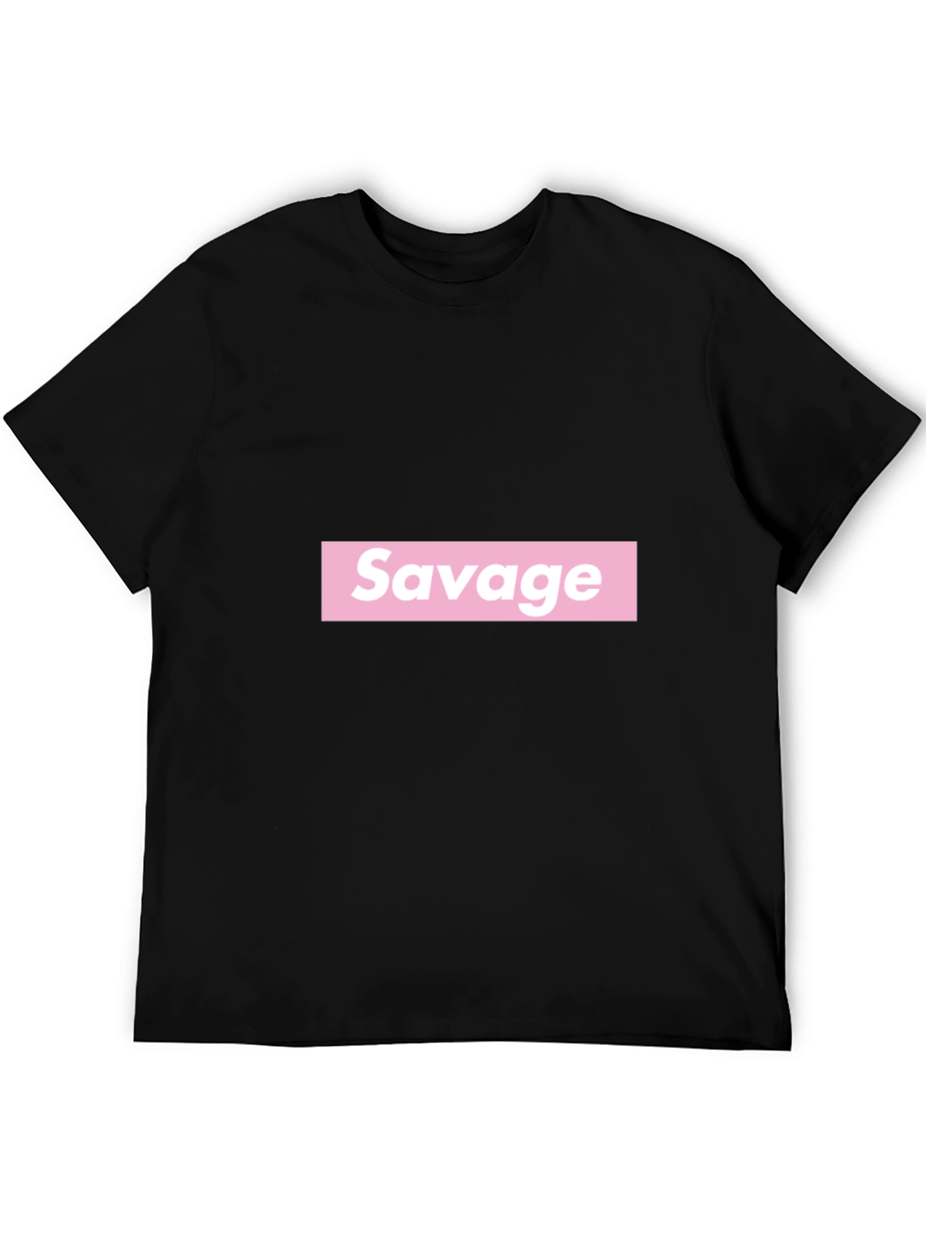 Savage Graphic Tee - Bold Statement Black T-Shirt