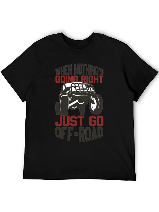 Off-Road Adventure Graphic Tee - Mens Black T-Shirt