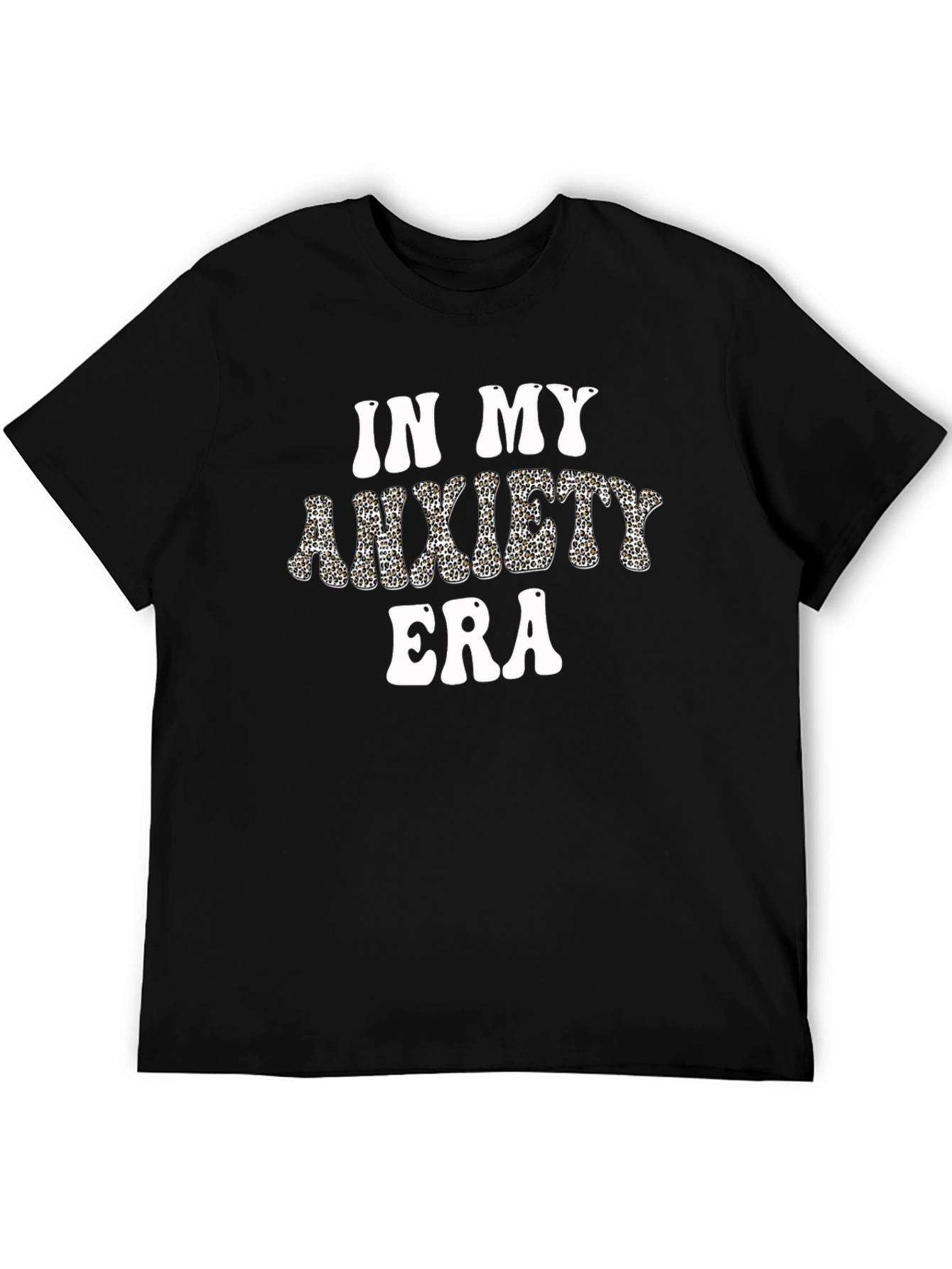 In My Anxiety Era Black Graphic Tee