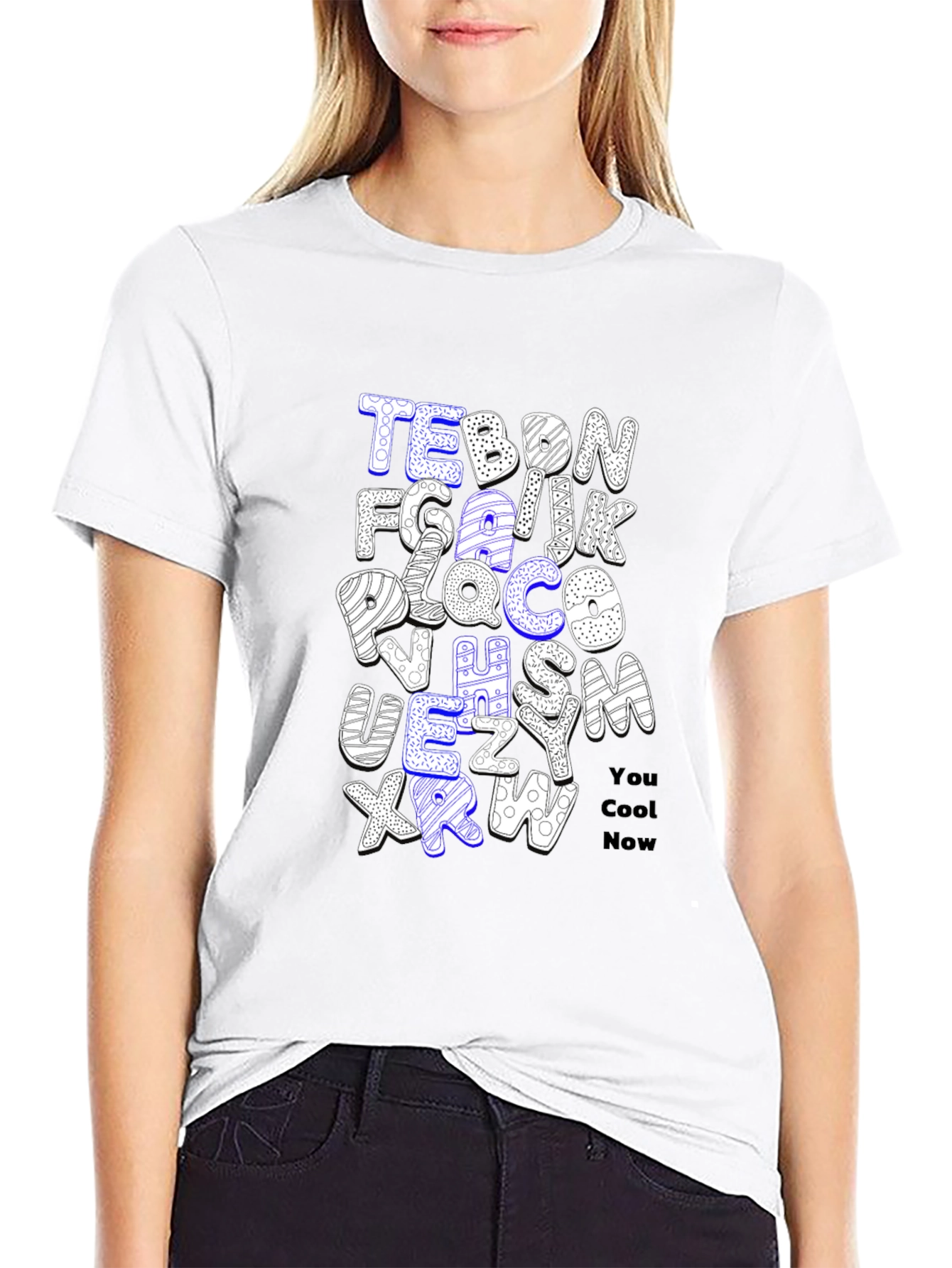 Alphabet Letter T-Shirt - You Cool Now