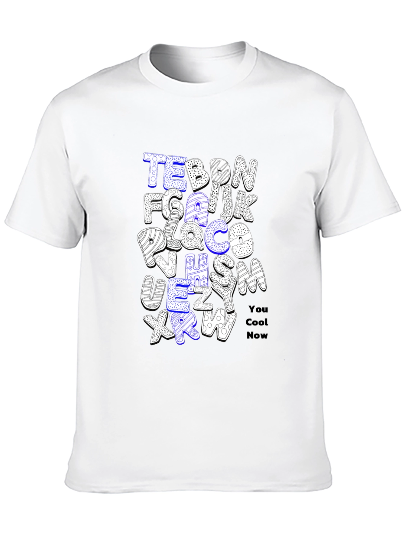 Alphabet Letter T-Shirt - You Cool Now