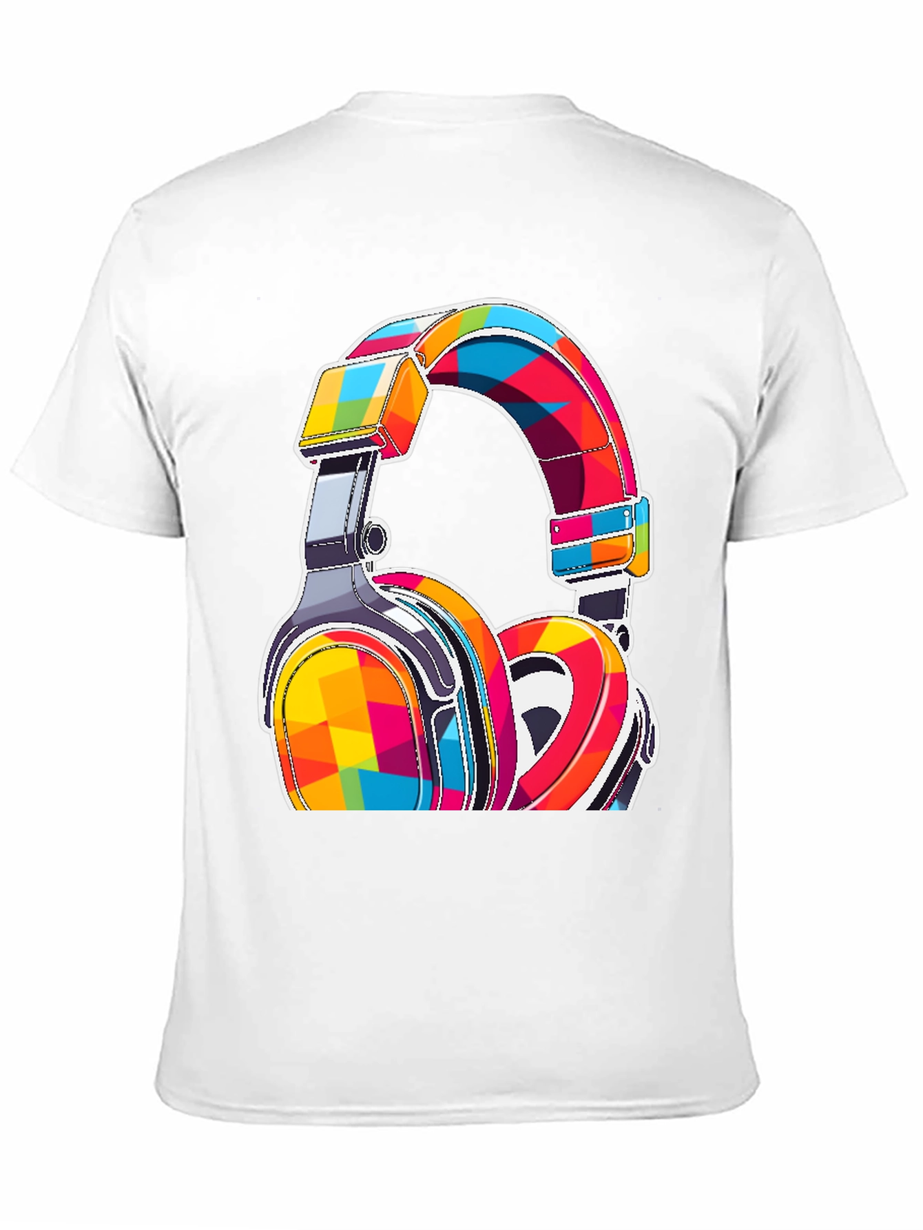 Colorful Graphic Headphones T-Shirt