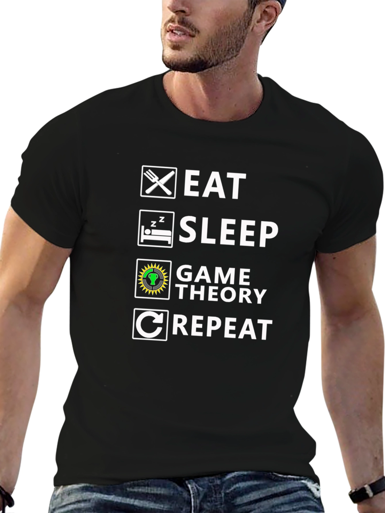 Eat Sleep Game Theory Repeat T-Shirt