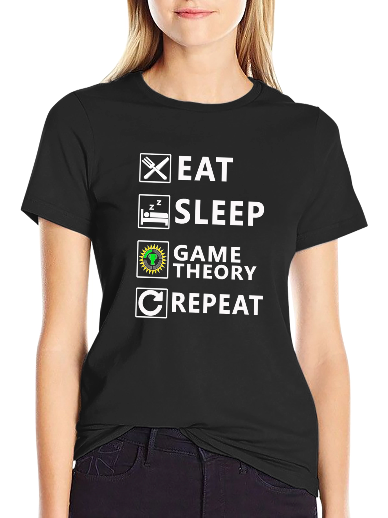Eat Sleep Game Theory Repeat T-Shirt