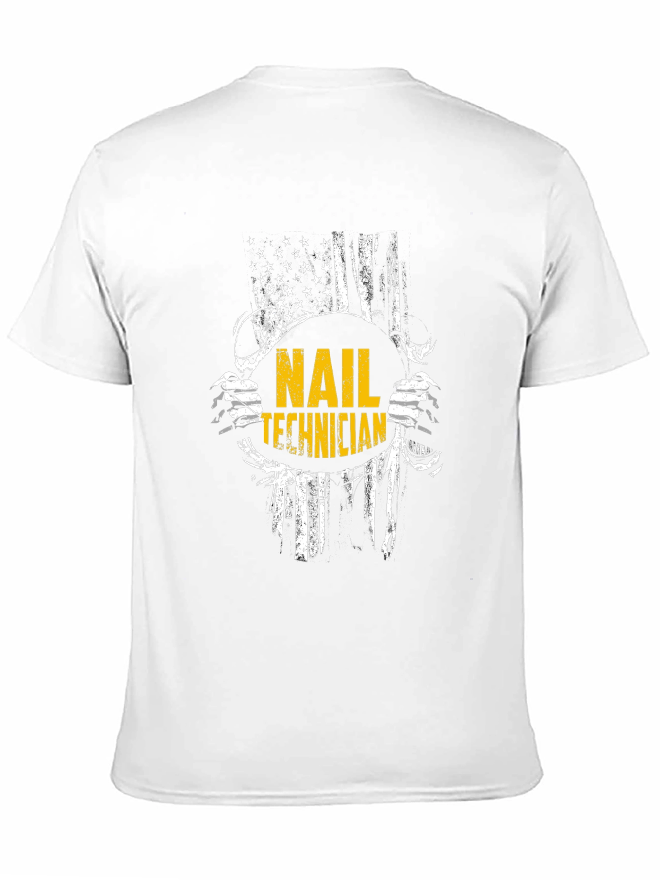 Nail Technician American Flag Graphic T-Shirt